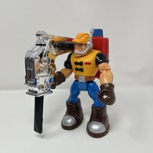 Fisher Price Rescue Heroes 2000 Metal Crew Jack Hammer
